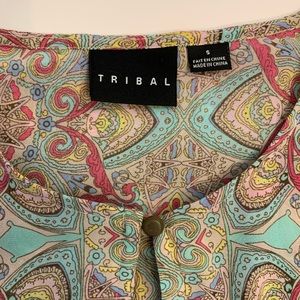 Tribal Sleeveless Blouse